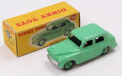 Lot 1273 - Dinky Toys 154 Hillman Minx Saloon,Green body...