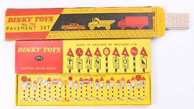 Lot 1437 - A Dinky Toys No. 772 British Road Signs sets...