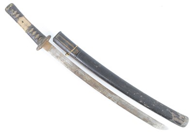 Lot 3217 - A Japanese Shinshinto Wakizashi, having a 47cm...