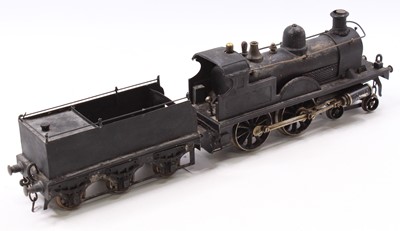 Lot 103 - Bing live steam 4-4-0 loco & tender, unlined...