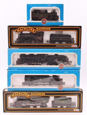 Lot 527 - Five locos: Mainline 4-6-0 with tender BR...