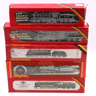 Lot 531 - Five Hornby locos & tenders, all (VG-E) (BF-G):...