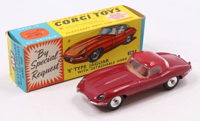 Lot 1181 - A Corgi Toys No. 307 E-type Jaguar with...