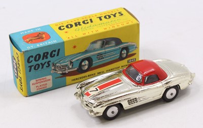 Lot 1170 - A Corgi Toys No. 304S Mercedes Benz 300SL hard...