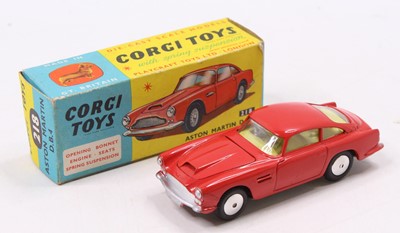 Lot 1131 - A Corgi Toys No. 218 Aston Martin DB4 finished...