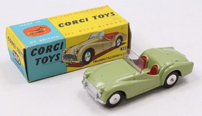 Lot 1450 - A Corgi Toys No. 305 Triumph TR3 Sports Car,...