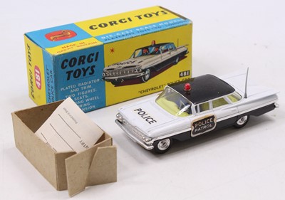 Lot 1177 - A Corgi Toys No. 481 Chevrolet Police Car,...