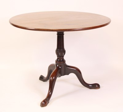 Lot 2510 - A George III mahogany pedestal tripod...