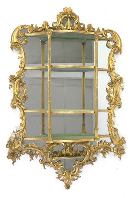 Lot 2522 - A George III Irish Rococo Revival giltwood and...