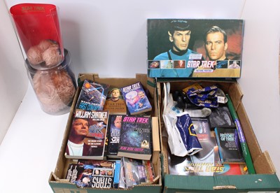 Lot 892 - Three boxes of mixed Star Trek related modern...