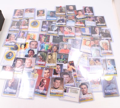 Lot 1874 - A collection of Star Trek autograph cards by...