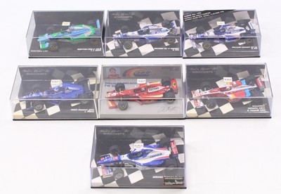 Lot 673 - Seven Minichamps Formula F1 diecast models to...