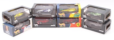 Lot 670 - Eight Hotwheels F1 1/43 scale diecast models...