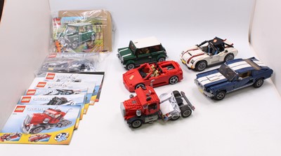 Lot 1816 - A selection of various constructed Lego kits...