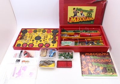 Lot 1989 - A Meccano No. 9 boxed outfit containing a...