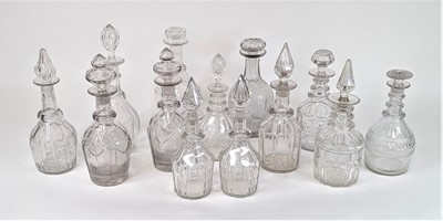 Lot 2136 - A collection of thirteen 19th century glass...