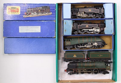 Lot 571 - Four Hornby-Dublo 3-rail locos: EDL18, 2-6-4...