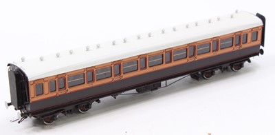 Lot 593 - LSWR all/3rd corridor coach No.445, probably a...