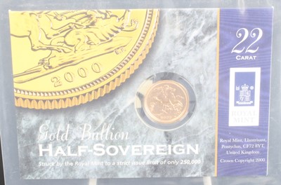 Lot 3263 - Great Britain, 2000 gold half sovereign,...