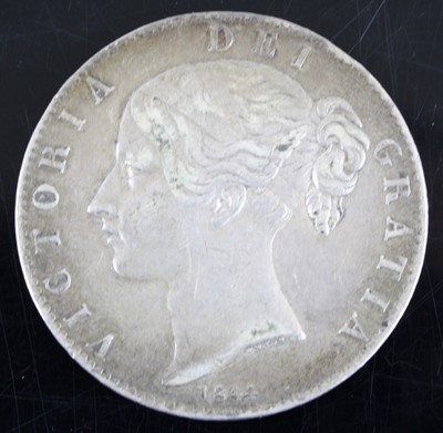 Lot 3443 - Great Britain, 1844 crown, Victoria young bust,...