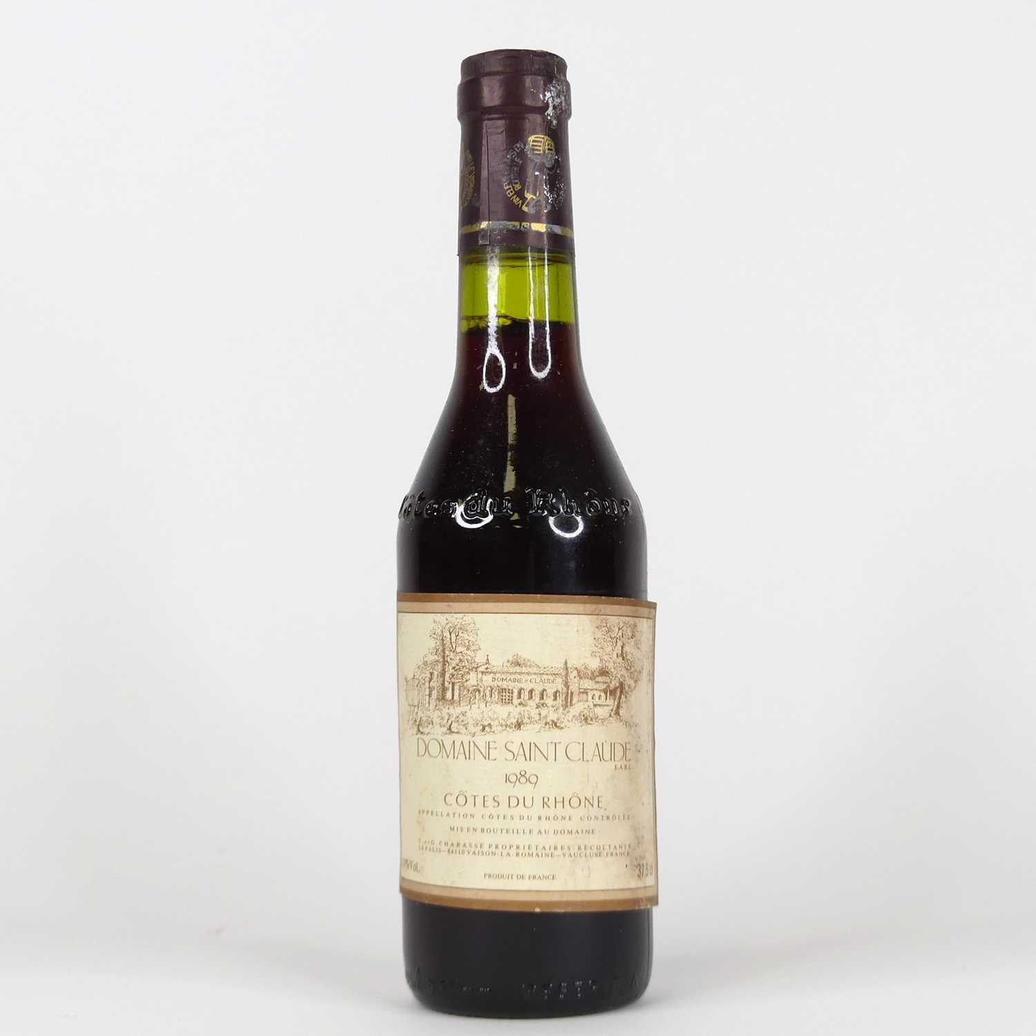 Lot 1038 - Domaine Saint Claude 1989 Côte du Rhône, 20...