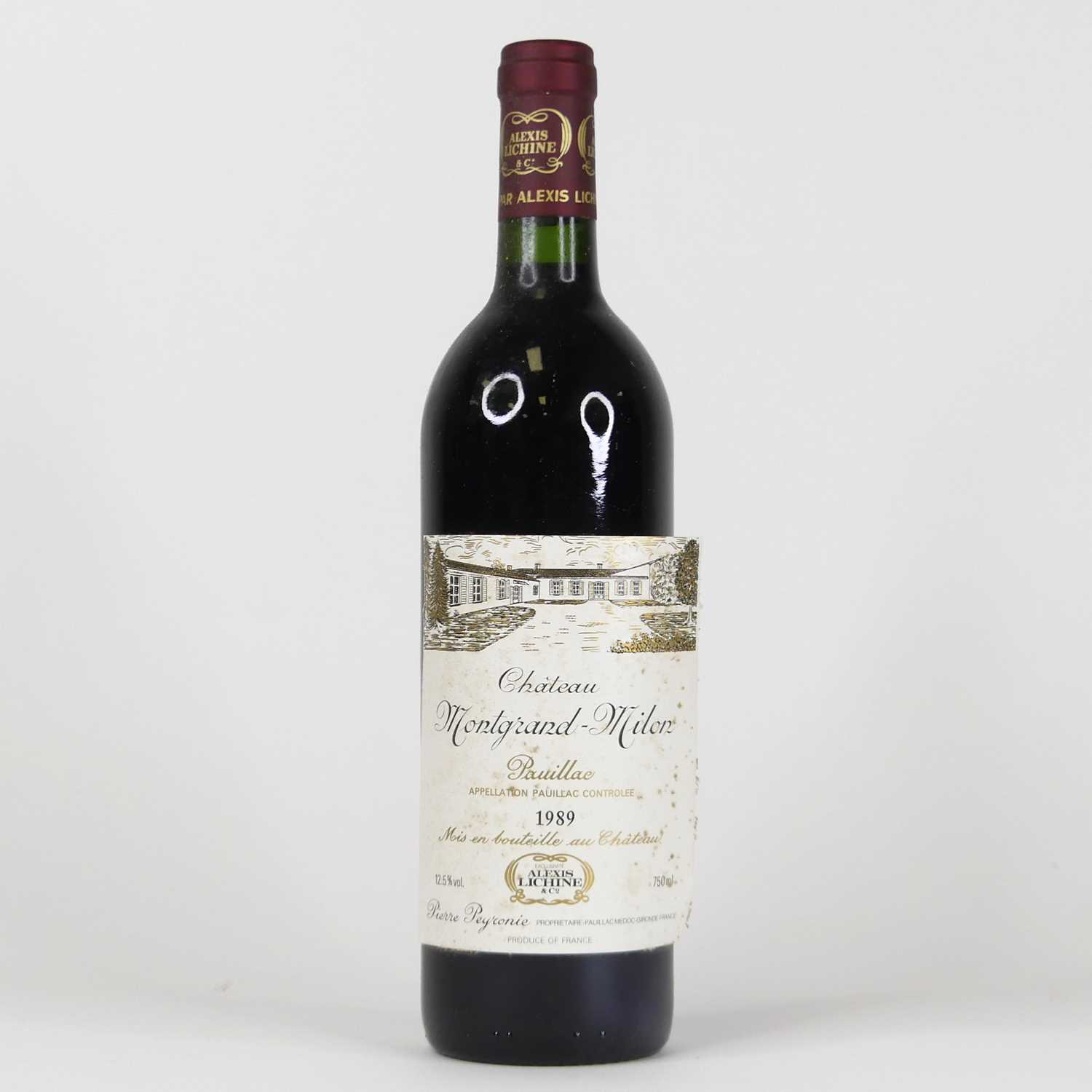 Lot 1048 - Chateau Montgrand-Milon 1989 Pauillac, 6...