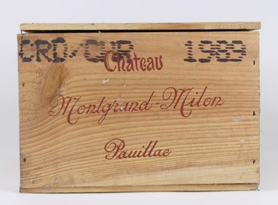 Lot 1048 - Chateau Montgrand-Milon 1989 Pauillac, 6...