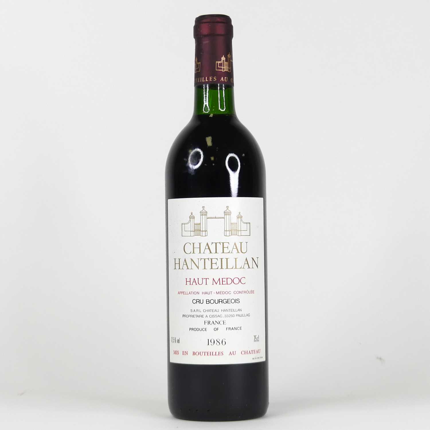 Lot 1054 - Chateau Hanteillan 1986 Haut Medoc, 12 bottles,...
