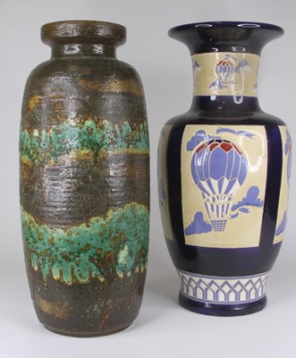 Lot 13 - A 20th century West German pottery vase,...