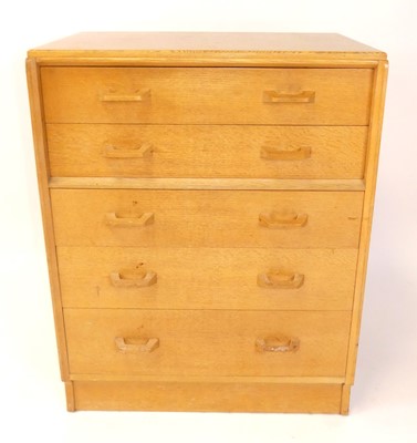 Lot 369 - Ernest Gomme for G-Plan - a 1960s blond oak...