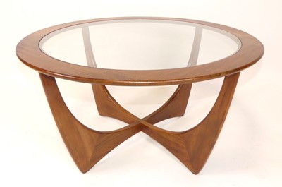 Lot 361 - A 1960s G-Plan teak and glass inset 'Astro'...