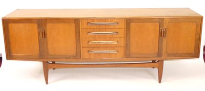 Lot 366 - A 1960s G-Plan 'Fresco' teak long...