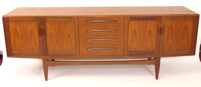 Lot 363 - A 1960s G-Plan 'Fresco' teak long...