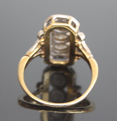 Lot 2568 - An 18ct yellow and white gold Art Deco style...