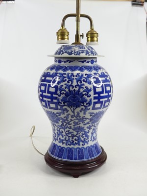 Lot 24 - A large Chinese porcelain hardwood mounted...