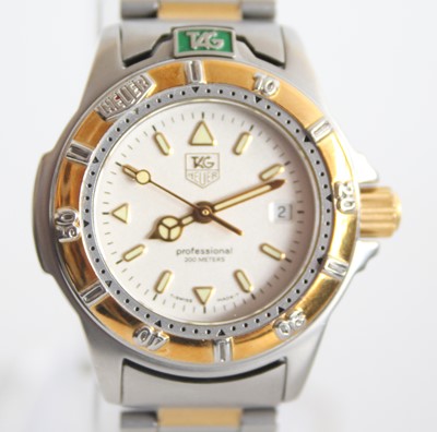 Lot 2588 - A ladies bi-metal Tag Heuer professional...