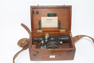 Lot 133 - An early 20th century Stanley theodolite, the...