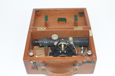 Lot 168 - A 20th century Stanley theodolite, the tube...