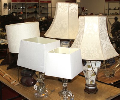Lot 175 - A collection of table lamps, to include...