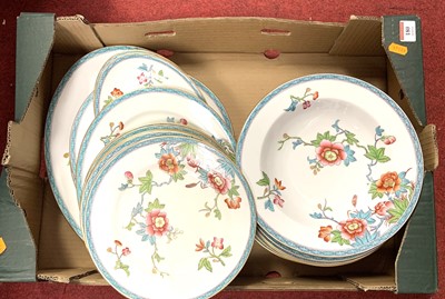 Lot 180 - A collection of Worcester dinnerwares, each...