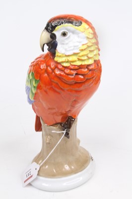 Lot 211 - A Rosenthal porcelain model of a parrot, shown...