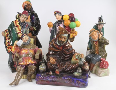 Lot 230 - A collection of seven Royal Doulton figures to...