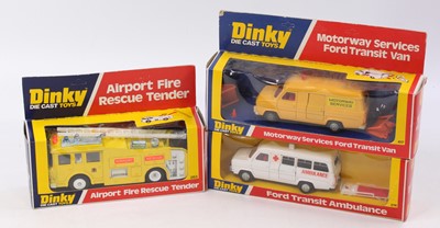 Lot 1428 - A collection of three various boxed Dinky Toy...