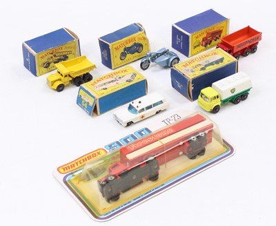 Lot 1484 - A collection of boxed and carded Matchbox...