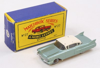 Lot 1468 - A Matchbox Lesney No. 27 Cadillac 60 Special...