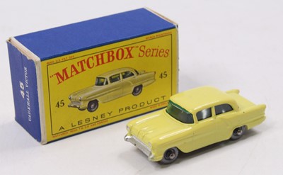 Lot 1679 - A Matchbox No. 45 Vauxhall Victor comprising...