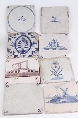 Lot 273 - A collection of 18th century and later Delft...