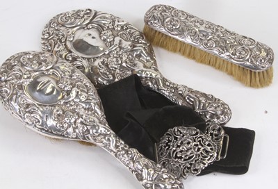 Lot 256 - An Edward VII pierced silver nurse's belt...