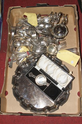 Lot 282 - A collection of silver plated wares, to...