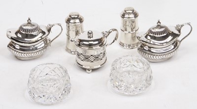 Lot 354 - A collection of table cruets, to include a...